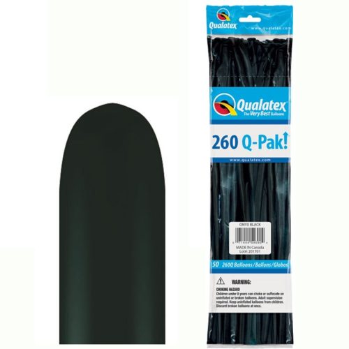 Modellező Lufi - Fekete - 50 db