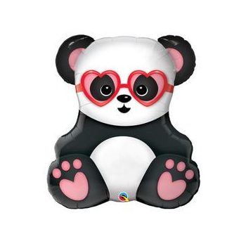 Fólia Lufi - Super Shape - Panda Maci Szerelmes - 81 cm