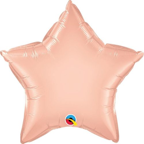 Fólia Lufi - Egyszínű Csillag - Rózsaarany - 51 cm