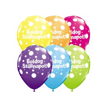   Gumi Lufi - Csomag - Boldog Szülinapot Pöttyös - 28 cm, 6 db/csomag