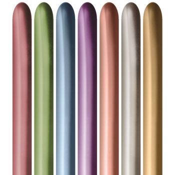   Modellező Lufi - Vegyes Színű - Reflex Assortment Party Kukac Lufi - Normál, 50 db