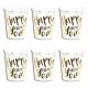 Happy New Year Mintás Fehér Arany Parti Pohár - 250 ml, 6 db-os