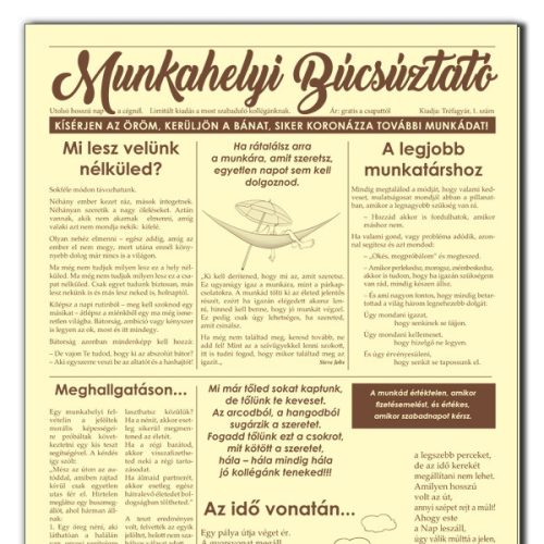 Újság - Munkahelyi Búcsúztató