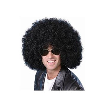 Fekete Afro Mega - Mikrofon Parti Paróka