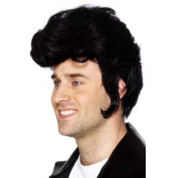 Fekete Rocksztár Férfi Parti Paróka